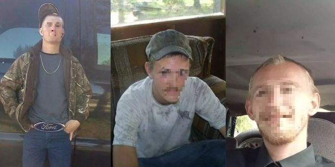 Brandon R., Keven S. und Damion T. (v.l.n.r.) aus Florida wurden beim Nachtfischen ermordet.