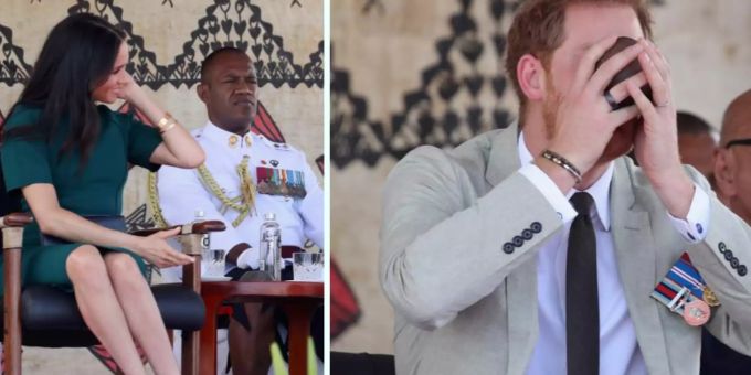 Auf Fidschi - Harry bekam vor Meghan Lippen-Betäuber verabreicht