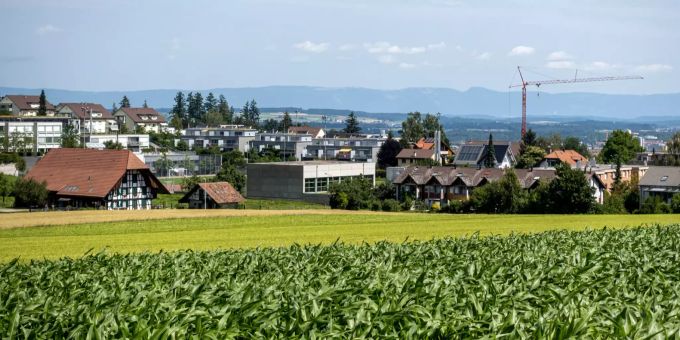 Blick auf Schliern bei Köniz. Köniz