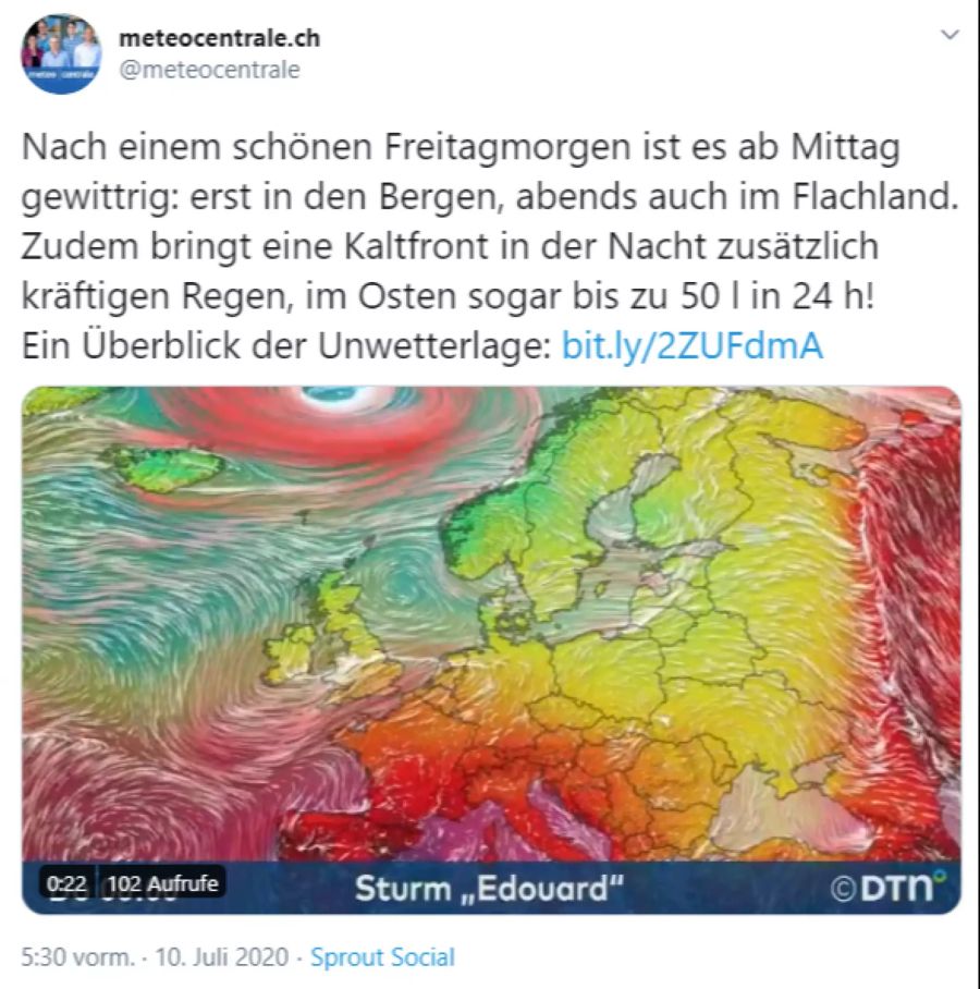 Wetter Ostschweiz Regen