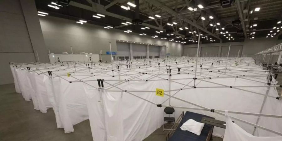 In Austin im Bundesstaat Texas ist ein Behelfskrankenhaus in einem Veranstaltungszentrum aufgebaut worden. Foto: Bob Daemmrich/ZUMA Wire/dpa