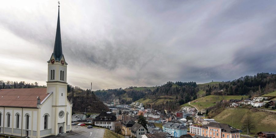 Die katholische Kirche Wolhusen in der Gemeinde Wolhusen.