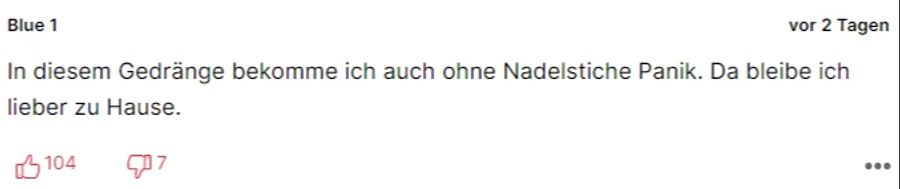 Für «Blue 1» gibt es genug Gründe, nicht an die Street Parade zu gehen.