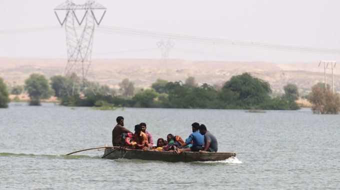 Das Wasser in Pakistan steigt immer weiter an. Fluten