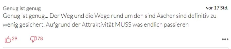 Für viele ist klar: Die Sicherheit im Gebiet muss verbessert werden.