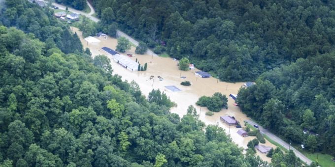 Die Überschwemmungen in Kentucky fordern 37 Todesopfer. Überschwemmung