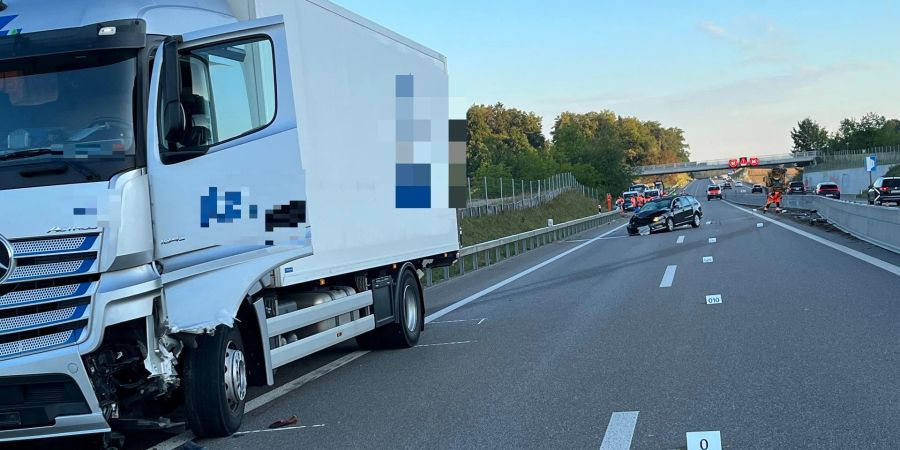 Unfallstelle auf der A51