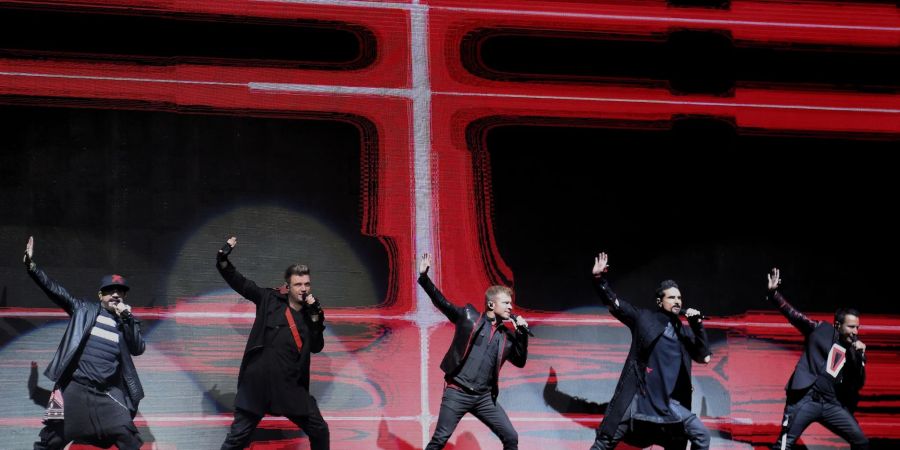 Die US-amerikanische Band Backstreet Boys tritt in der Movistar-Arena in Bogota auf.