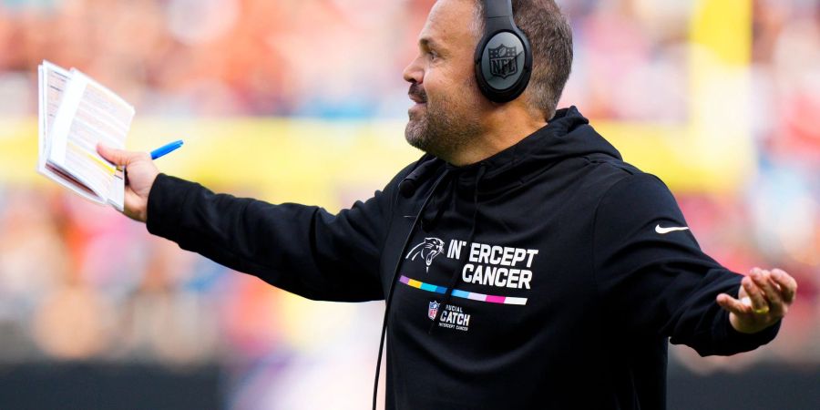 Cheftrainer Matt Rhule wurde bei den Carolina Panthers entlassen.