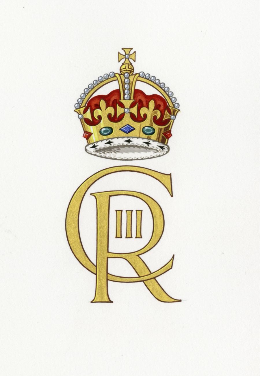 So sieht das Monogramm von King Charles aus.