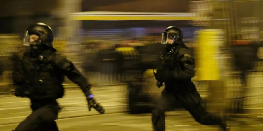 Polizeieinsatz in der Silvesternacht in Leipzig