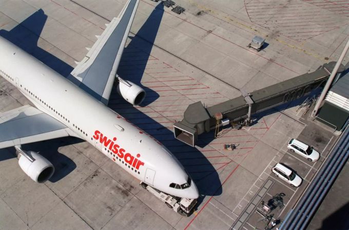 Deutschland lag 2018 mit 222 Millionen Fluggästen EU-weit auf Platz zwei. Swissair