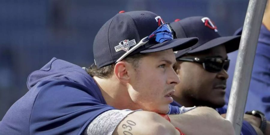 Schied mit den Minnesota Twins in den MLB-Playoffs gegen die Yankees aus: Max Kepler. Foto: Frank Franklin Ii/AP/dpa