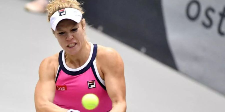 Laura Siegemund unterlag 0:6, 4:6 gegen Jelena Rybakina aus Kasachstan. Foto: Barbara Gindl/APA/dpa
