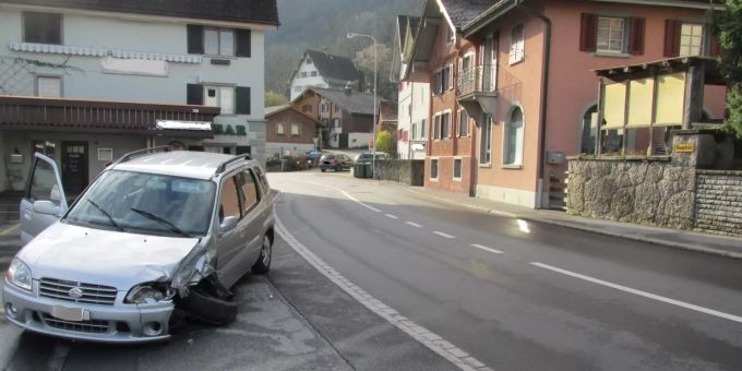 Beim Unfall wurde niemand verletzt. Verkehrsunfall