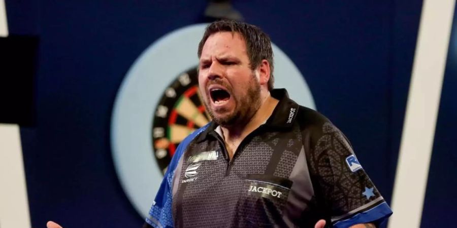 Ex-Weltmeister Lewis trifft am heutigen Nachmittag im Achtelfinale der Darts-WM auf den Belgier Dimitri van den Bergh. Foto: Steven Paston/PA Wire/Archivbild