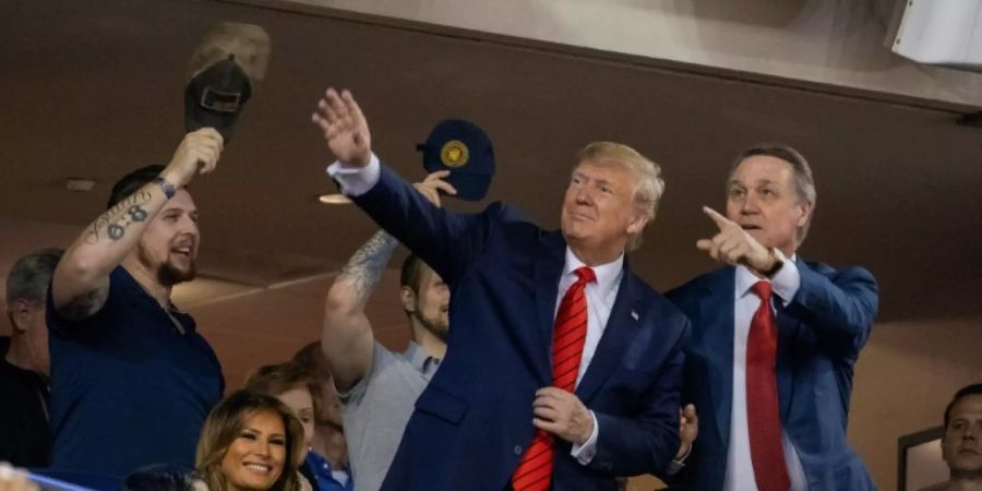 Trump im Stadion der Washington Nationals