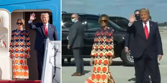 Melania Trump Lauft Fotografen In Florida Davon