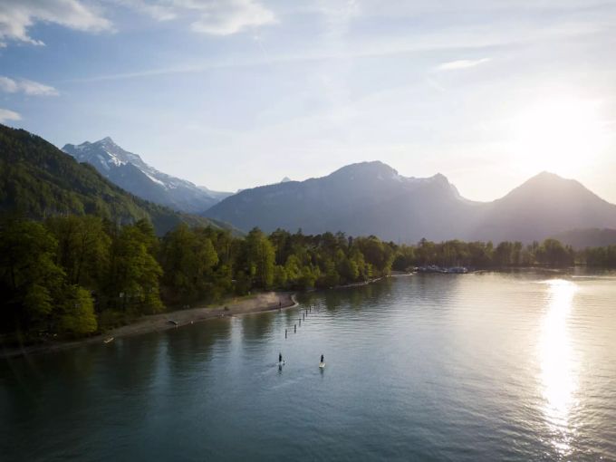 Der Walensee bei Weesen. weesen