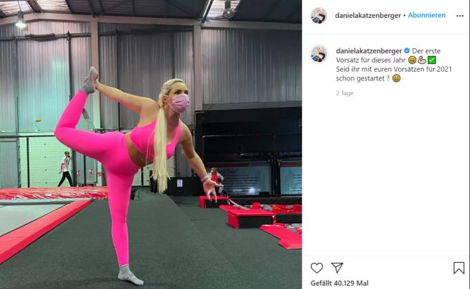 Daniela Katzenberger nimmt ihre Neujahrsvorsätze ernst. Daniela Katzenberger