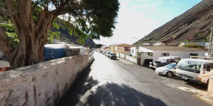 Eine Strasse auf der Insel Saint Helena. Die Insel blieb bisher verschont vom Coronavirus. Coronavirus Saint Helena