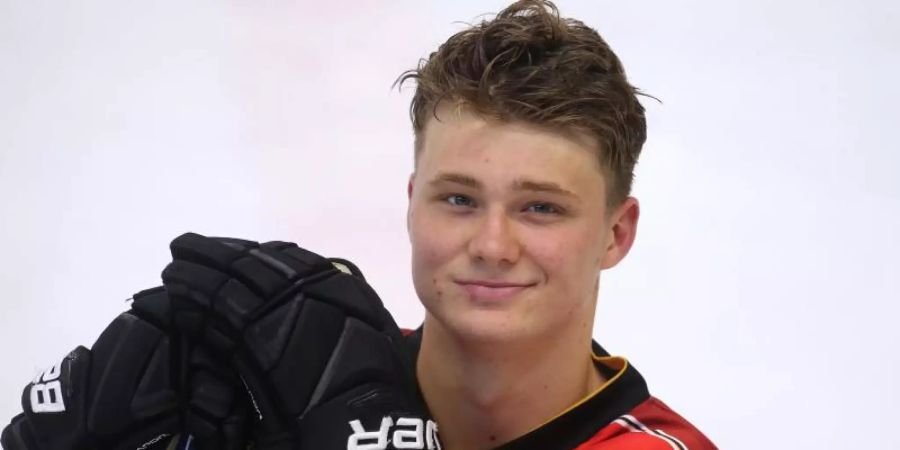 Steht künftig in der NHL auf dem Eis: Tim Stützle. Foto: Karl-Josef Hildenbrand/dpa