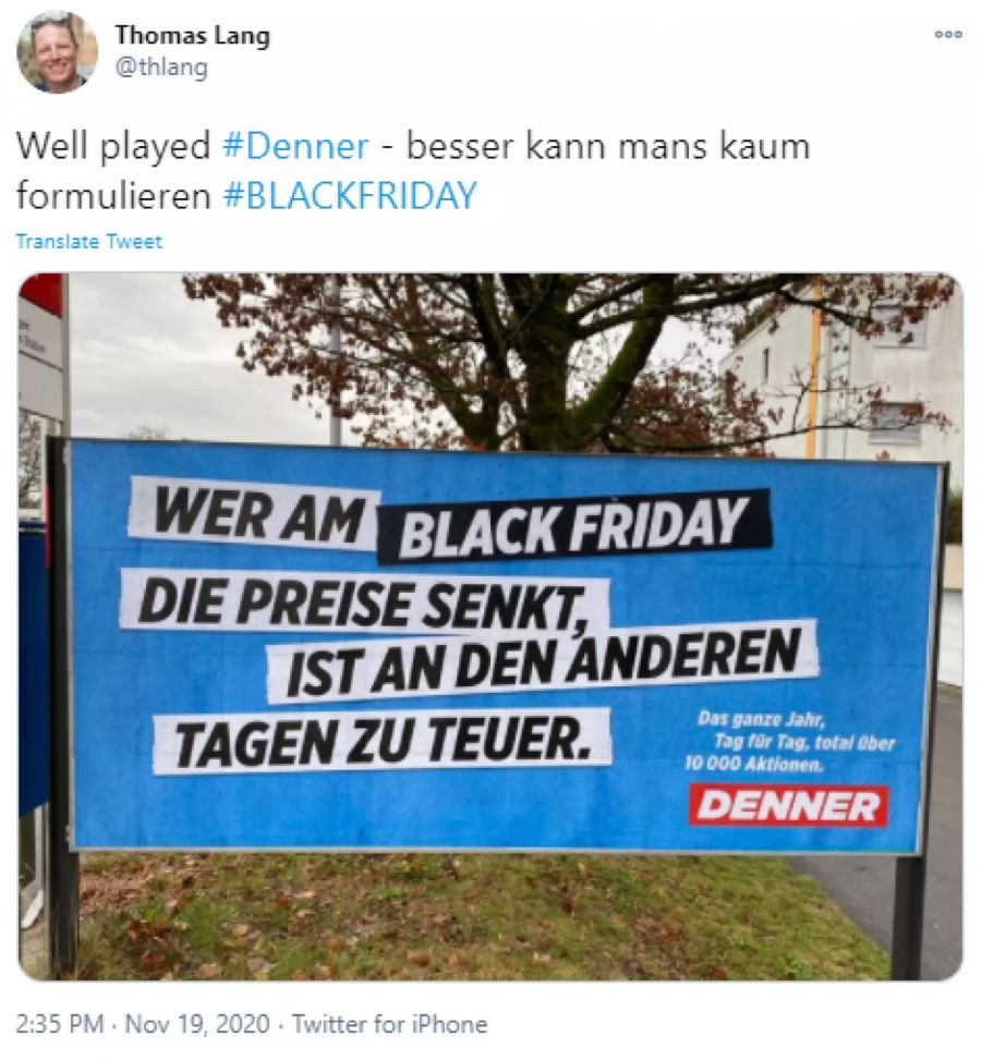 denner black friday