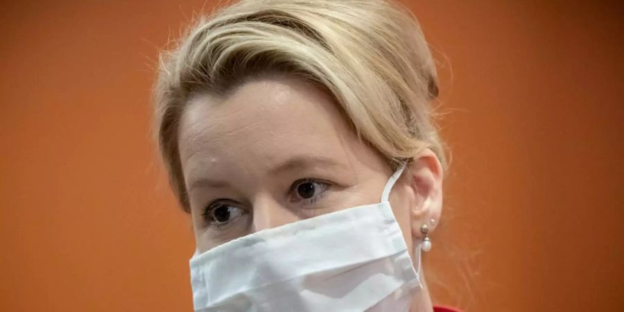 Giffey bei einer Kabinettssitzung im November