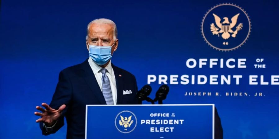 Joe Biden bei der Vorstellung künftiger Minister seines Kabinetts