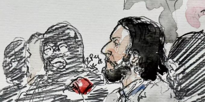 Abdeslam während eines früheren Prozesses Abdeslam während eines früheren Prozesses