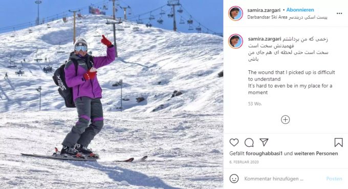 Samira Zargari ist die iranische Ski-Nationaltrainerin. Samira Zargari Iran Ski-WM
