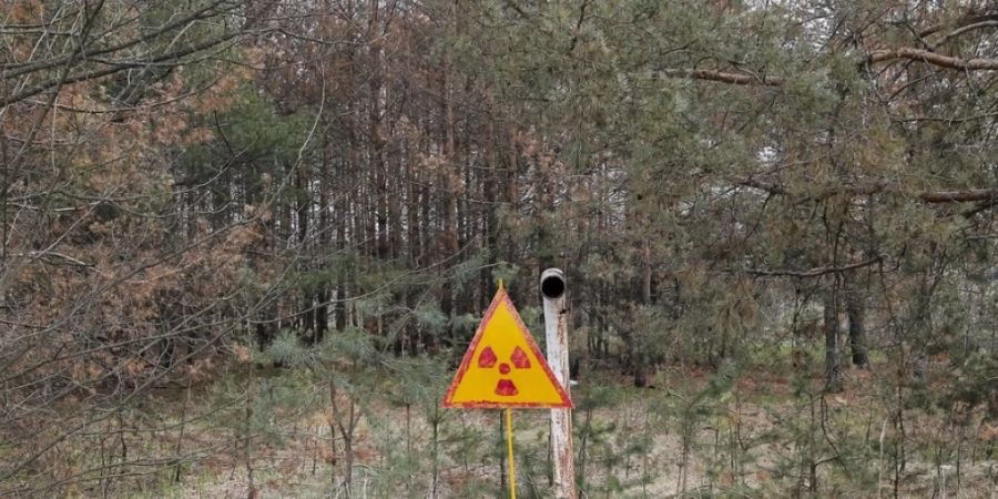 Warnschild in der Nähe des havarierten Kernreaktors in Tschernobyl. Trotz der Nuklearkatastrophe von 1986 plädieren mehrere osteuropäische Regierungen für Kernkraft als zwar riskante, aber emissionsarme Methode der Energiegewinnung. (Symbolbild)