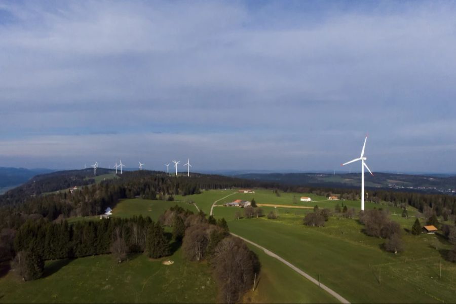 Windkraftwerk Jura Windenergie