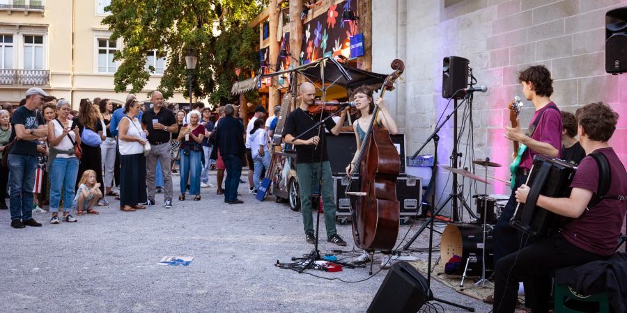 Auch Strassenmusik ist ein fester Bestandteil der Winterthurer Musikfestwochen.