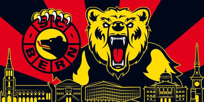 Der SCB hat eine neue Fanfahne. SCB Fanfahne