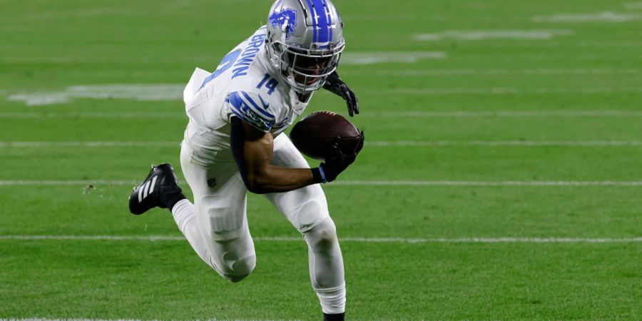 Feierte mit den Detroit Lions den dritten Saisonsieg: Amon-Ra St. Brown.