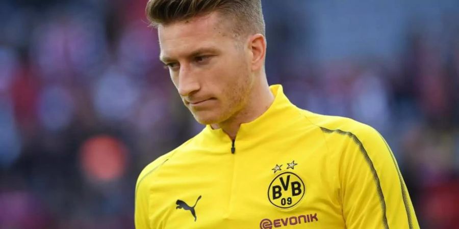 «Knallhart zu uns selbst sein»: BVB-Kapitän Marco Reus regt eine Debatte zur Mentalität an. Foto: Sven Hoppe/dpa