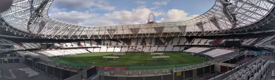 London Stadium, Heimstadion von West Ham United, 57'000 Zuschauer.