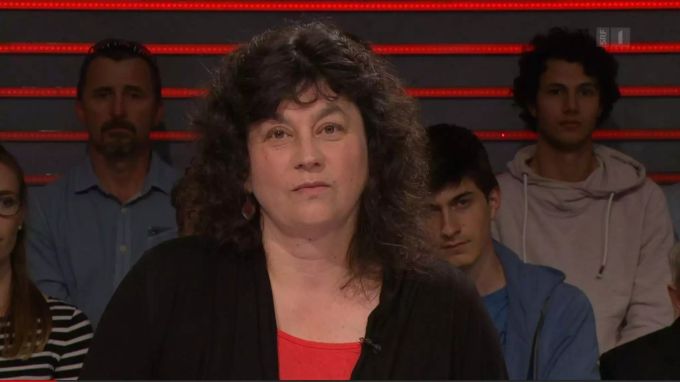 Keine Freundin der Ehe für Alle: Regula Lehmann von Zukunft CH. Sie diskutiert bei SRF über dasaThema. Regula Lehmann SRF