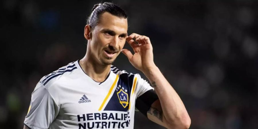 Zlatan Ibrahimovic von LA Galaxy wurde von der MLS für zwei Spiele gesperrt. Foto: Joel Marklund/Bildbyran via ZUMA Press