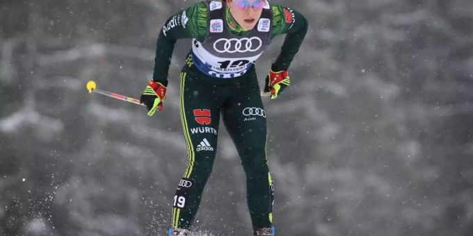 Katharina Hennig landete am Holmenkollen als beste Deutsche auf Rang acht. Foto: Karl-Josef Hildenbrand