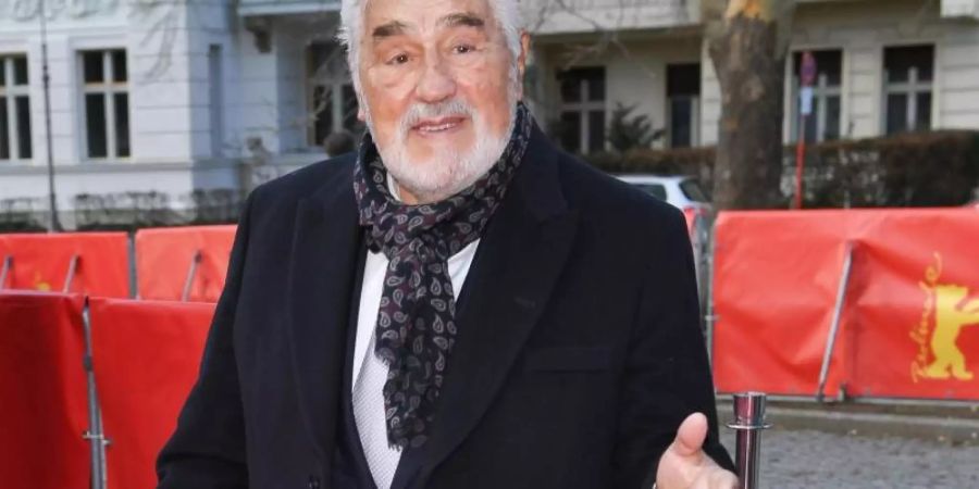 Schauspieler Mario Adorf bei der Premiere in Berlin. Foto: Jens Kalaene