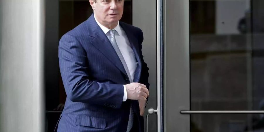 Paul Manafort im Februar vergangenen Jahres nach einem Gerichtstermin in Washington. Foto: Pablo Martinez Monsivais/AP