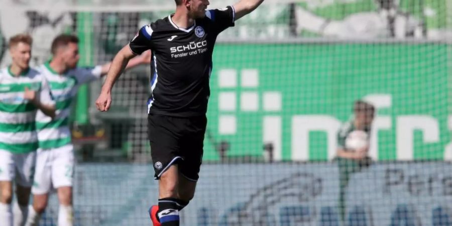 Fabian Klos ist mit seinen bisher 125 Treffern Rekordtorschütze von Arminia Bielefeld. Foto: Daniel Karmann