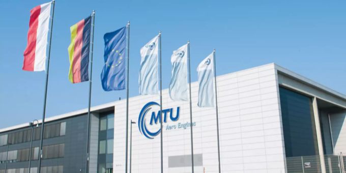 Der Hauptsitz von MTU Aero Engines. Der Dax Performance Index des Unternehmens ist gestiegen.(Symbolbild) MTU