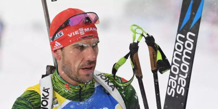 Schaut der Zukunft entspannt entgegen: Biathlon-Ass Arnd Peiffer. Foto: Sven Hoppe/dpa