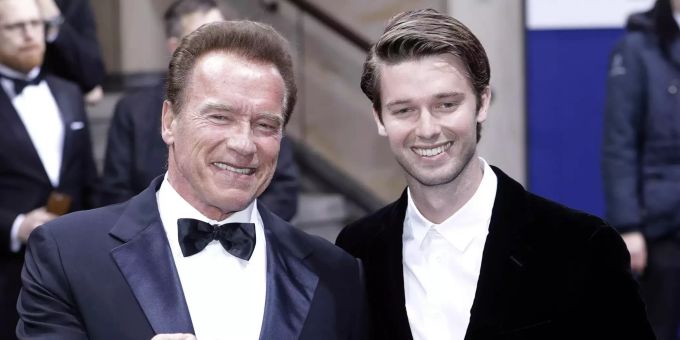 Arnold Schwarzenegger und sein Sohn Patrick. Patrick Schwarzenegger
