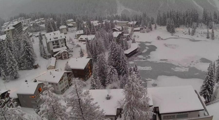 Auch Arosa ist unter einer weissen Schneedecke begraben.