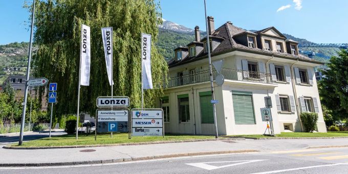 Das alte Verwaltungsgebäude in Visp. Das alte Verwaltungsgebäude in Visp.