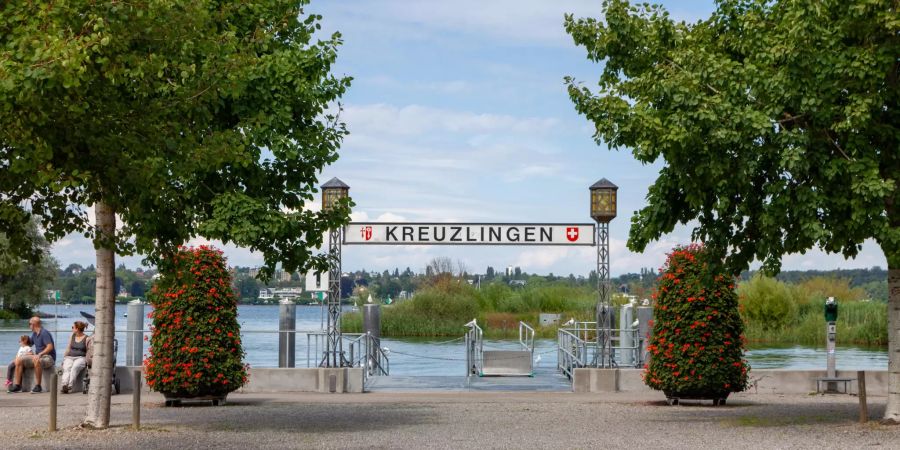 Die Schiffstation in Kreuzlingen.